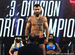 洛马琴科vs洛佩兹赛前称重图集！四大组织统一战