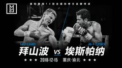 拜山波12月重庆冲击国际金腰带，对手评级3星K