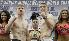 阿尔瓦雷兹vs史密斯赛前称重图集 明天中午直播