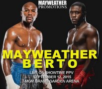 梅威瑟VS贝托今年9月12日拉斯维加斯开战