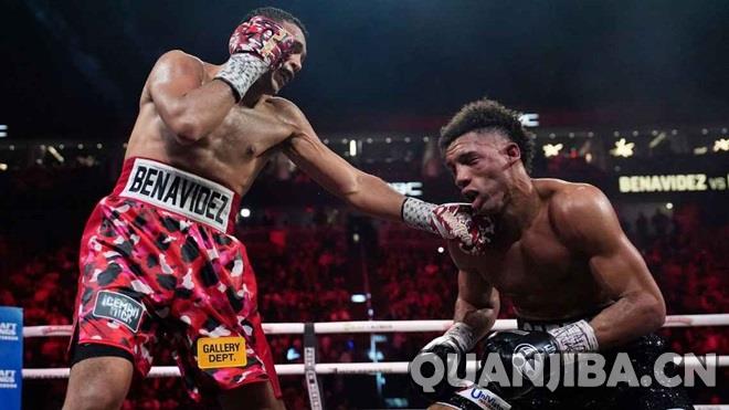 统计数据显示：本纳维德兹的重拳命中次数远超过莫雷尔