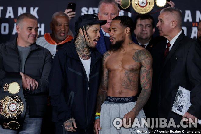 戴维斯和罗奇完成称重，即将在周日中午展开激烈对决