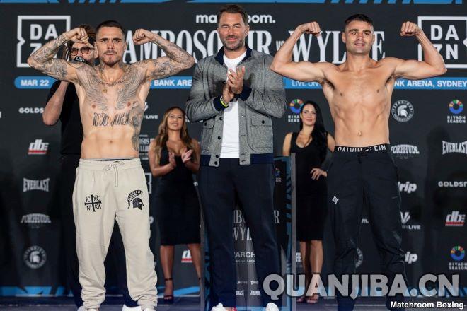 坎伯索斯和威利完成称重仪式，即将迎来