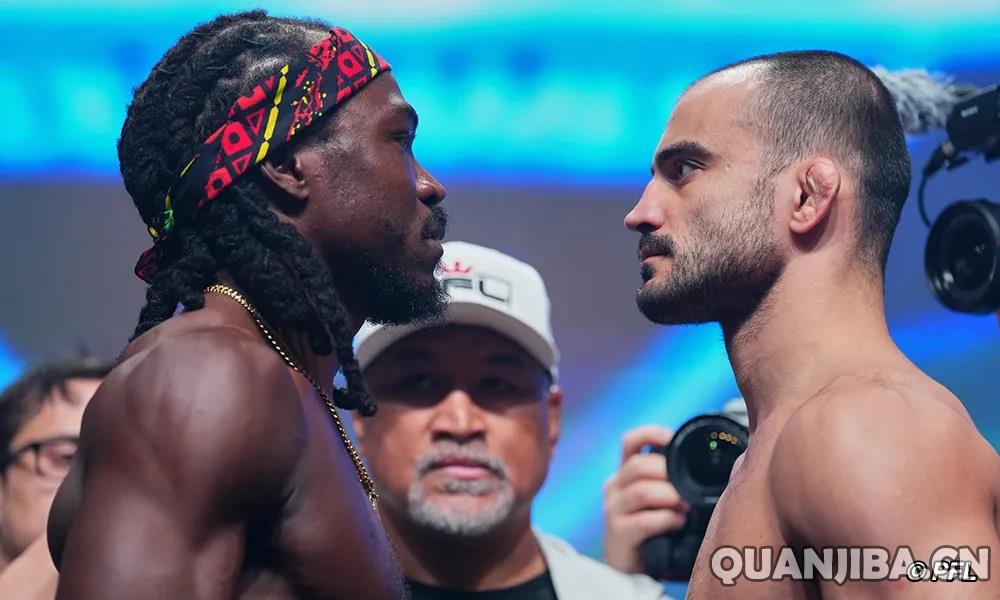 2025年PFL锦标赛首轮比赛现场称重混战