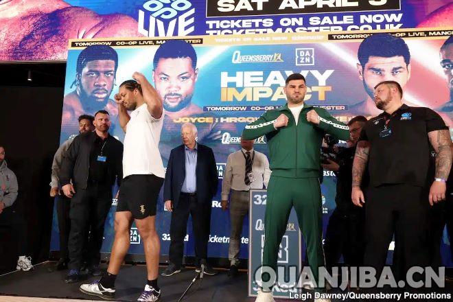 乔伊斯和赫尔戈维奇预称后，周日晨迎战