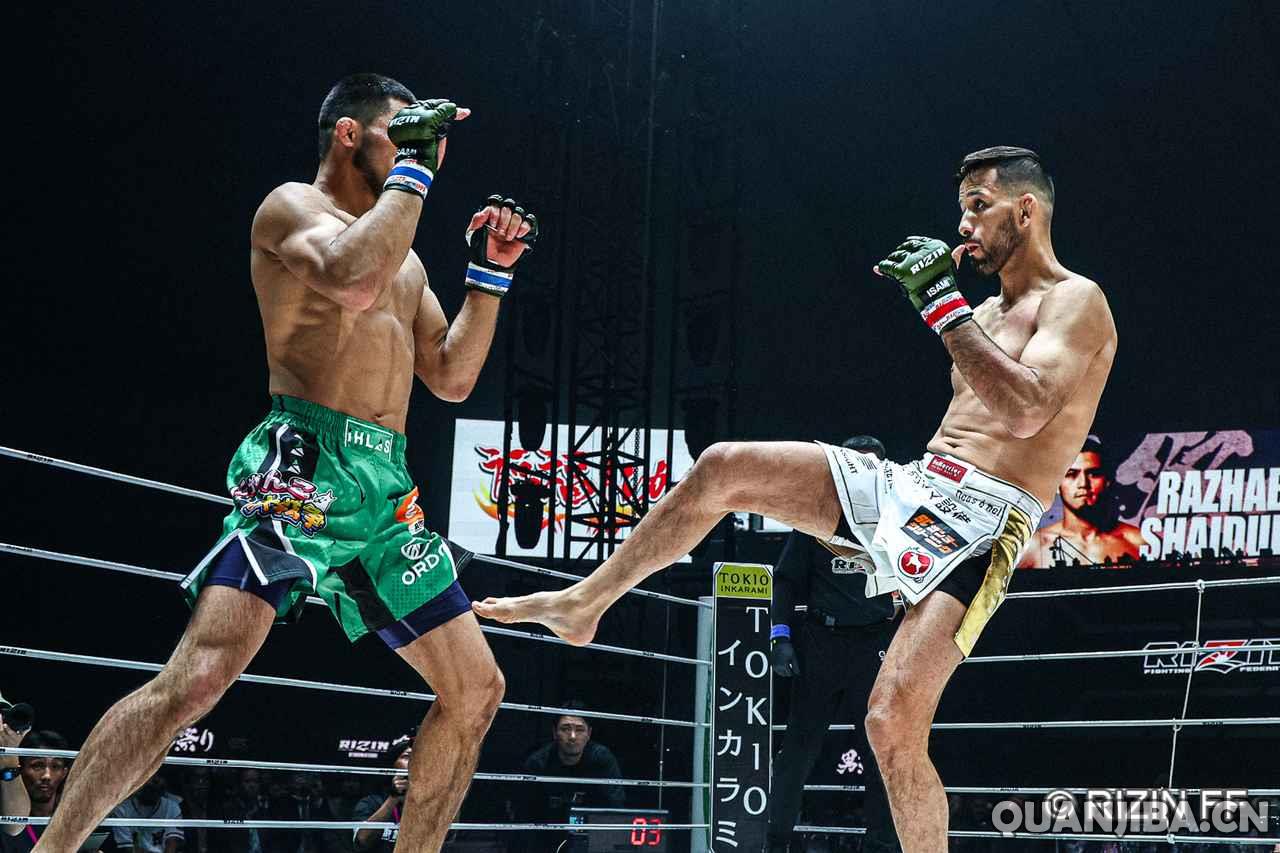 RIZIN金腰带争夺战中，新晋拳击之星沙伊杜拉耶夫在首回合KO对手埃布斯特成功