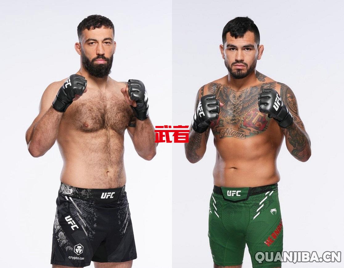 8月10日UFC对决：罗曼·多利泽挑战安东尼·赫尔南德兹（散打之战）