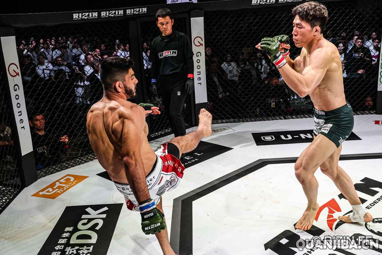 RIZIN雷神韩国站：首轮出击，索萨用拳击技压奇源彬！