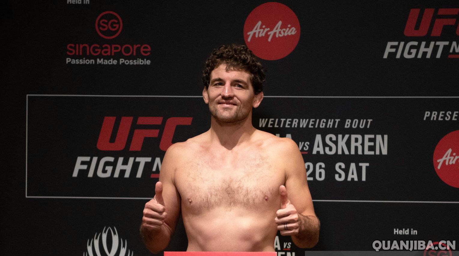 前UFC明星本·阿斯科伦因肺炎病重，急需肺部移植治疗 (拳击)