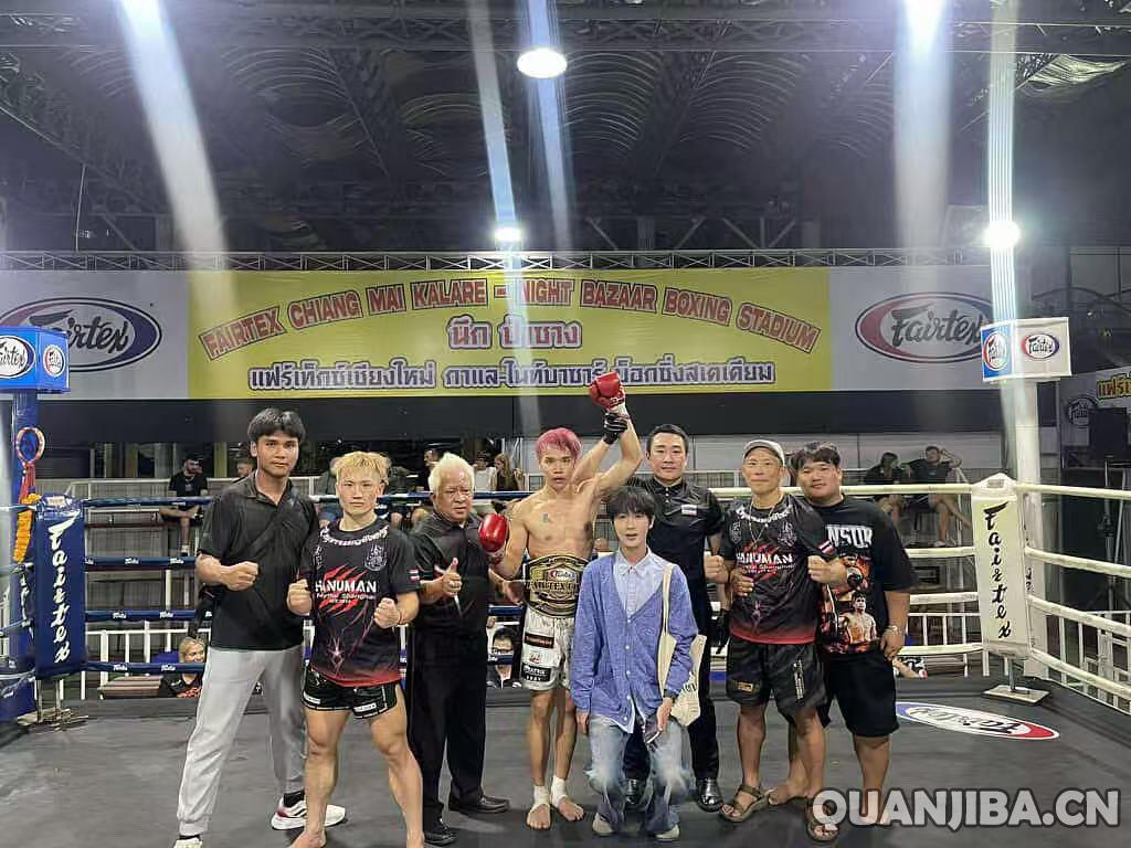 成都泰拳高手吴嘉辉KO泰国新星猜蒙坤，夺得清迈fairtex fight金腰带